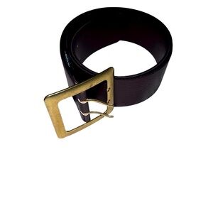 Mango Brown Belt with Gold Buckle